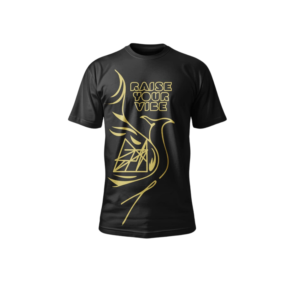 Sigil-Infused 'Raise Your Vibration' Phoenix Shirt