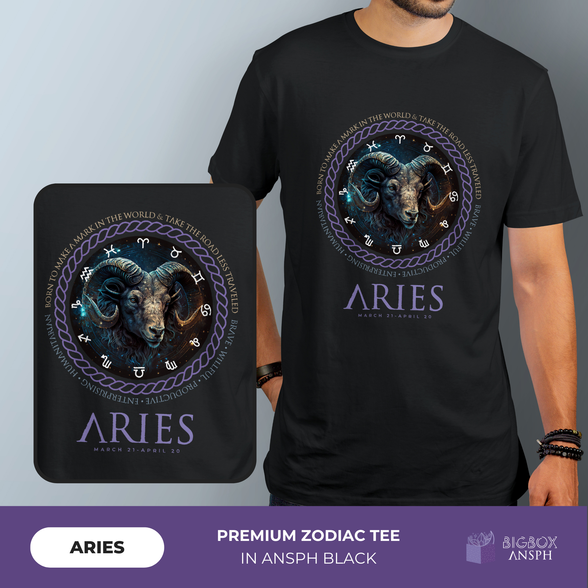 Premium Reiki-Infused Zodiac Sign Shirt