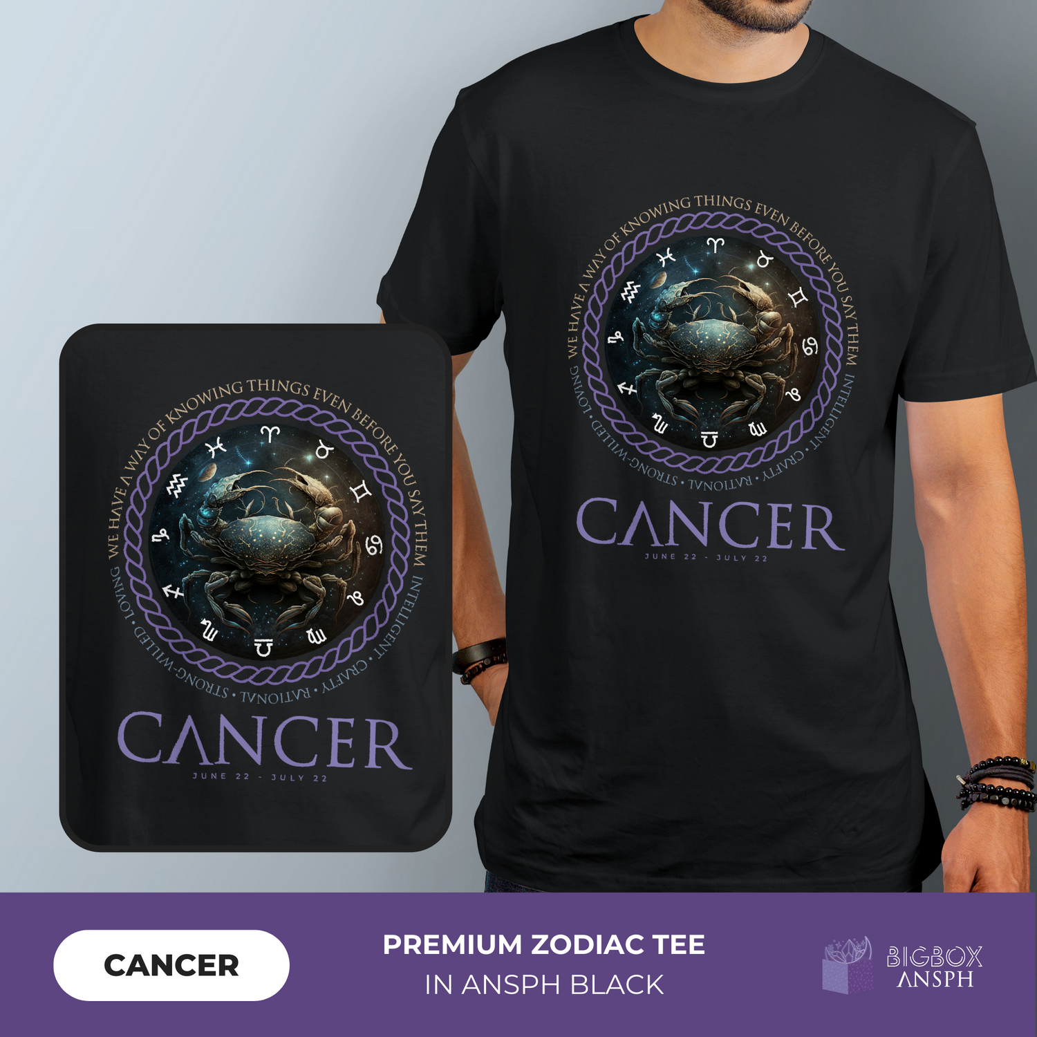 Premium Reiki-Infused Zodiac Sign Shirt