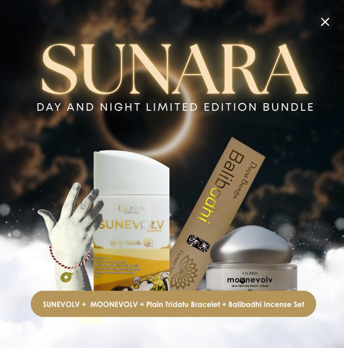 SUNARA Day and Night Limited Edition Bundle – Sunevolv, Moonevolv, Tridatu Bracelet &amp; Balibodhi Incense Set